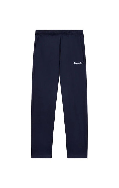 Pantaloni Uomo Champion Icons in Jersey di Cotone Standard Fit Blu