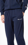 Pantaloni Uomo Champion Icons in Jersey di Cotone Standard Fit Blu