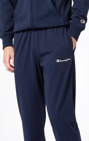 Pantaloni Uomo Champion Icons in Jersey di Cotone Standard Fit Blu