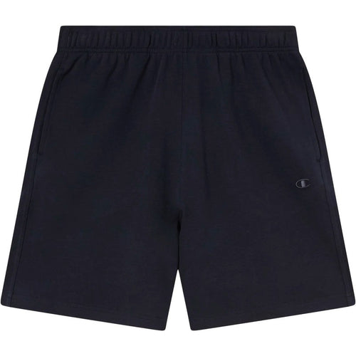 Champion Pantaloncini Uomo Tuta Leggeri in Cotone e Poliestere Spring Poly Terry 280 g Nero
