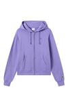 Champion Felpa Donna con Cappuccio e Zip Icons Oversize Casual con Tasche e Logo Ricamato Viola
