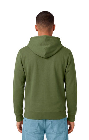 Champion Felpa Uomo con Cappuccio e Zip Icons Regular Fit in Cotone e Poliestere 310 g con Tasche e Logo Ricamato Verde