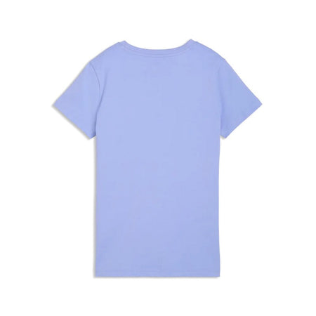Puma T-Shirt Donna ESS Script in Cotone Beige – Maglietta Girocollo Regular Fit Casual Manica Corta Intense Lavender