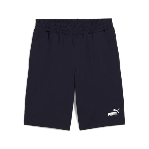 Puma Pantaloncini Uomo Essentials N.1 Logo 10 in Cotone – Shorts Sportivi Regular Fit al Ginocchio con Tasche New Navy