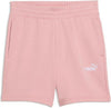PUMA Ess Small No. 1 Logo 5'' Pantaloncini a Vita Alta TR Rosa