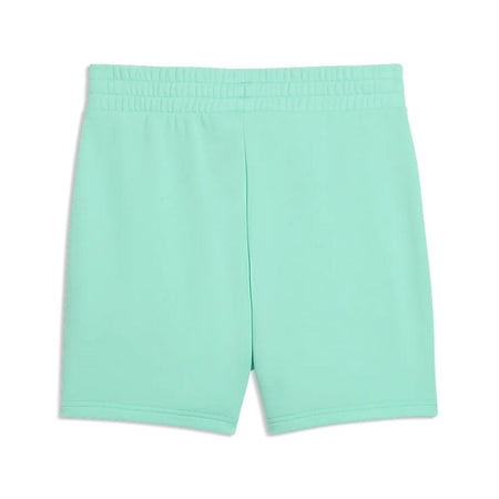 PUMA Ess Small No. 1 Logo 5'' Pantaloncini a Vita Alta TR Mint Jelly
