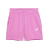 PUMA Ess Small No. 1 Logo 5'' Pantaloncini a Vita Alta TR Malva Pop