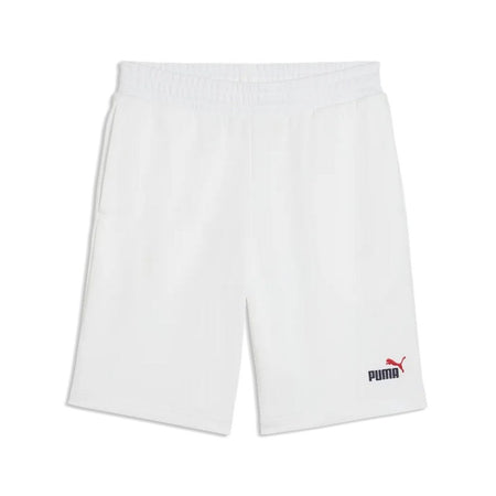 Puma Pantaloncini Uomo in Cotone Tasche Laterali, Bermuda Estivi Casual e Sport PUMA White-red