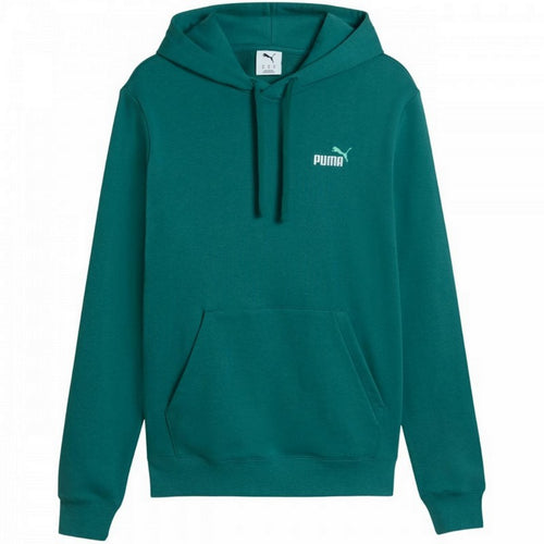 Puma Felpa Uomo con Cappuccio – Regular Fit, Tasca Marsupio, Logo Ricamato Emerald Ice