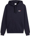 Puma Felpa Uomo con Cappuccio – Regular Fit, Tasca Marsupio, Logo Ricamato New Navy-red