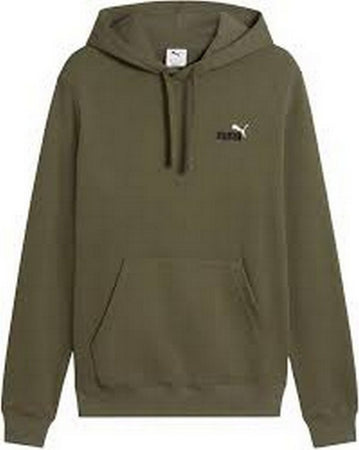 Puma Felpa Uomo con Cappuccio – Regular Fit, Tasca Marsupio, Logo Ricamato Loden Green