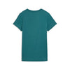 Puma T-Shirt Donna ESS Small Logo Verde in Cotone Manica Corta Relaxed Fit Casual