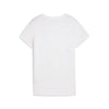 Puma T-Shirt Donna ESS Small Logo Nera in Cotone Manica Corta Relaxed Fit Casual Bianco