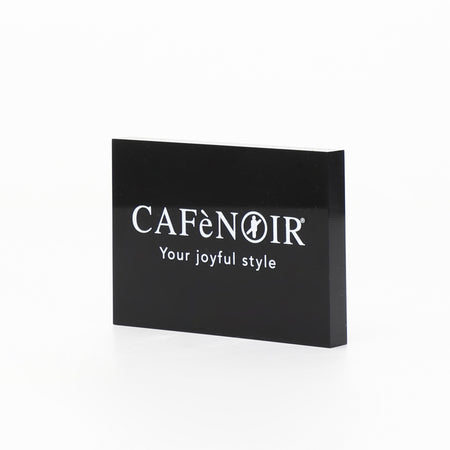 TARGA PLEXIGLASS NERO (12X8,5X1,5CM)