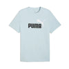 T-shirt Uomo PUMA Essentials 2 Colour N.1 Logo Fresh Water-red