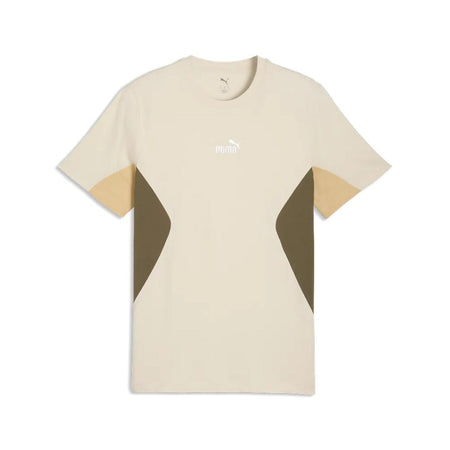 T-shirt Uomo PUMA Essentials Block Girocollo Maniche Corte Vestibilità Regolare Para Ombre