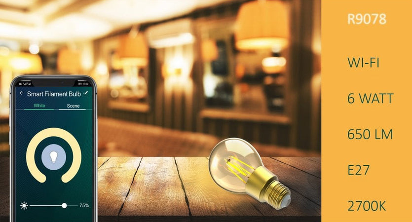 Lampadina LED E27 con Filamento Smart Controllo Vocale Alexa F, R9078