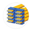 Organizzatore Modulare a Pettine per 24 Cavi Ethernet Blu