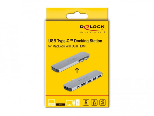 Docking Station per MacBook Dual HDMI 4K PD Hub USB-C&trade