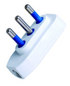 Spina ribassata 2P+T 16A Bianco