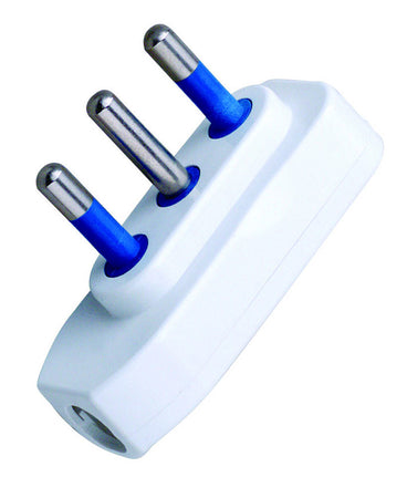 Spina ribassata 2P+T 16A Bianco
