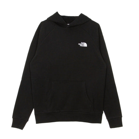 THE NORTH FACE Felpa Cappuccio Uomo Raglan Redbox Hoodie Black/white da uomo