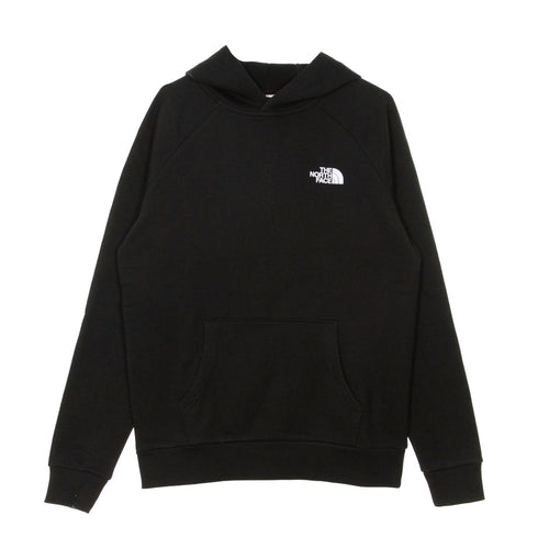 THE NORTH FACE Felpa Cappuccio Uomo Raglan Redbox Hoodie Black/white da uomo
