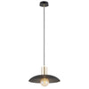 Sospensione Contemporanea Spirit 1 Luce In Acciaio Oro E Nero