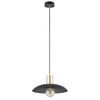 Sospensione Contemporanea Spirit 1 Luce In Acciaio Oro E Nero