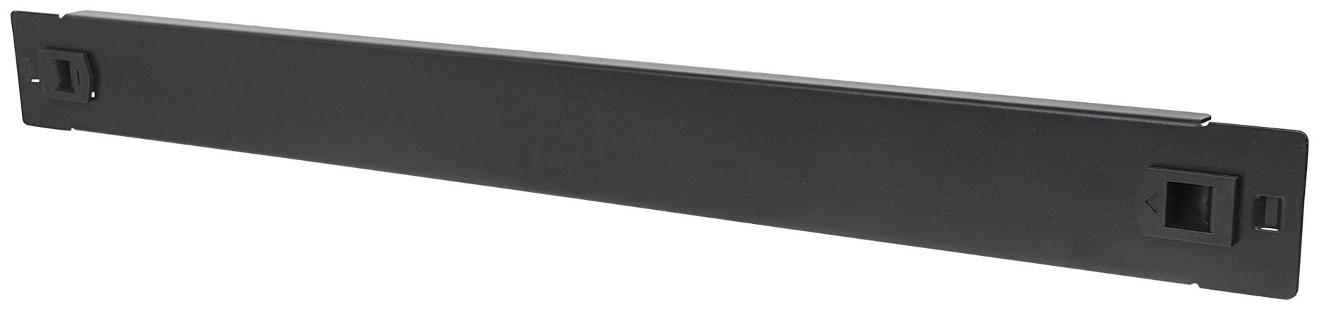 Pannello Cieco Toolless a Clip per Armadi Rack 19'' 2U Nero