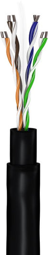 Kit Matassa U/UTP Cavo Cat.6 CCA Rigido 305m Fascette e Plug RJ45