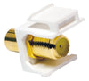 Adattatore Keystone RCA/F F/F Giallo