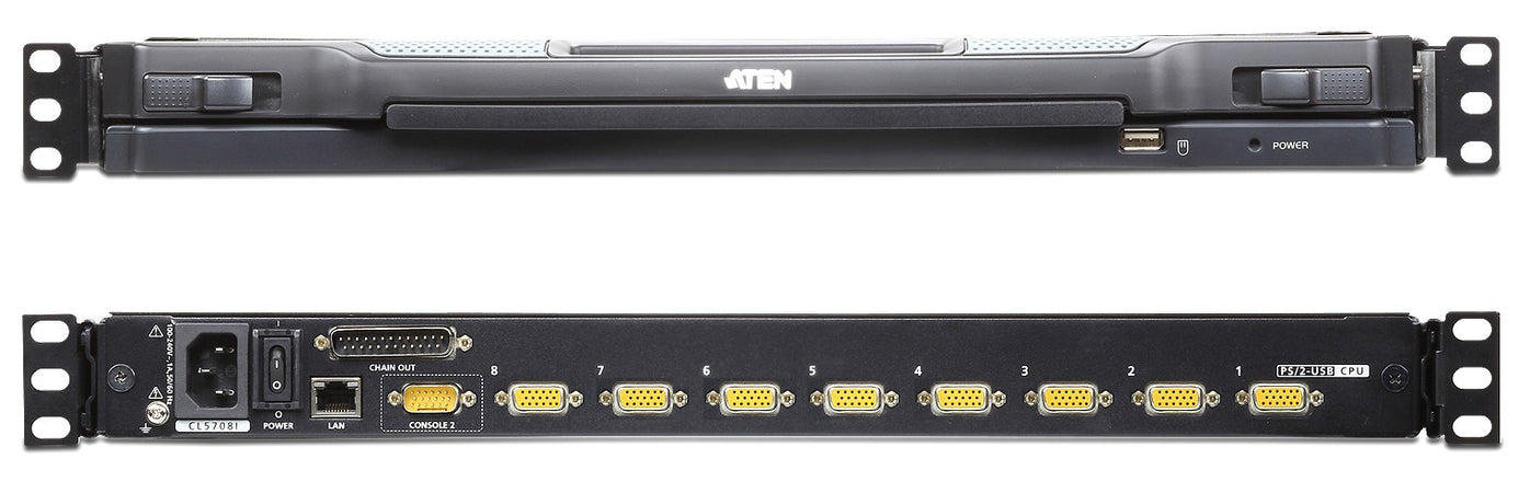 Switch KVM 17'' over IP LCD VGA PS/2-USB 8 Porte con USB, CL5708IM