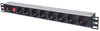 Multipresa per Rack 19'' 8 posti Spina Schuko Angolata 1U