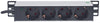 Multipresa Schuko 4 posti da Rack 10'' con Spina Schuko Angolata 1U