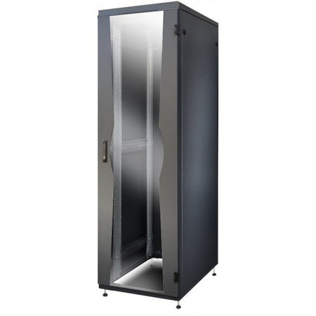 Armadio NetRack 19'' 600x1000 42 Unit&agrave Nero Porta Grigliata da Assemblare