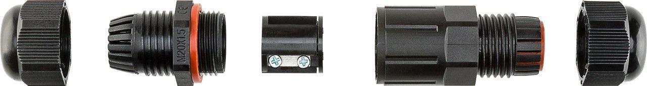 Connettore Elettrico Impermeabile per Cavo IP68 da Esterno Lunghezza 7.5 cm