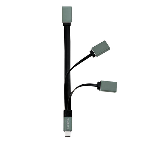 Hub Flessibile USB-C&trade SuperSpeed 3 Porte USB3.0 A Femmina Nero