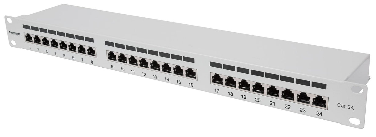 Pannello Patch FTP 24 porte 19'' Cat6a Grigio