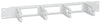 Pannello Passacavi 19'' 4 anelli in plastica 1U Grigio