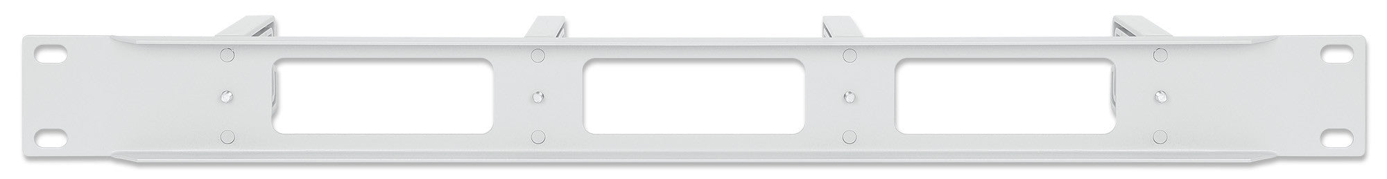 Pannello Passacavi 19'' 4 anelli in plastica 1U Grigio