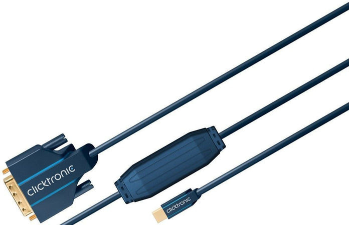 Cavo Mini DisplayPort (Thunderbolt) a DVI-D 24+1 2m Alta Qualit&agrave