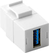 Adattatore Keystone 2x USB 3.0 A Femmina Bianco