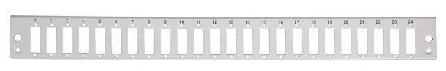 Pannello di distribuzione 24 bussole SC Duplex / LC Quad 1U Grigio