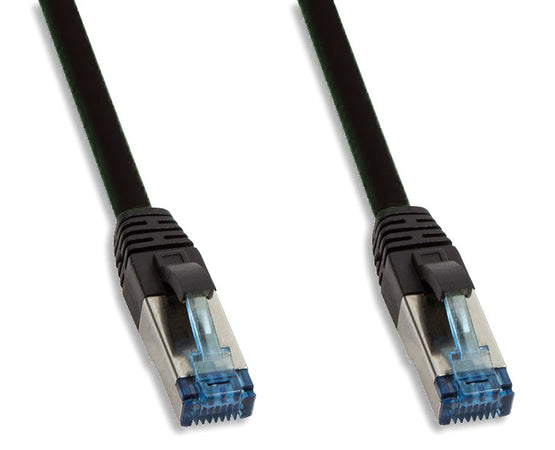 Cavo Patch Cat.6A S/FTP PUR IP20 UV 0,5m Nero