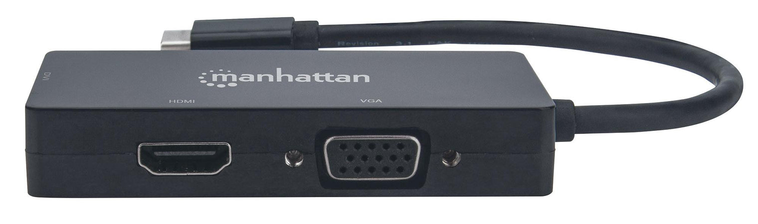 Convertitore Audio Video USB-C&trade 3-in-1 Multiporta HDMI DVI VGA