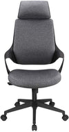 Sedia per Ufficio con Schienale Alto Design Moderno Grigio