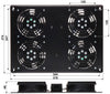 Gruppo di 4 Ventole a Soffitto per Rack 19'' NetRack