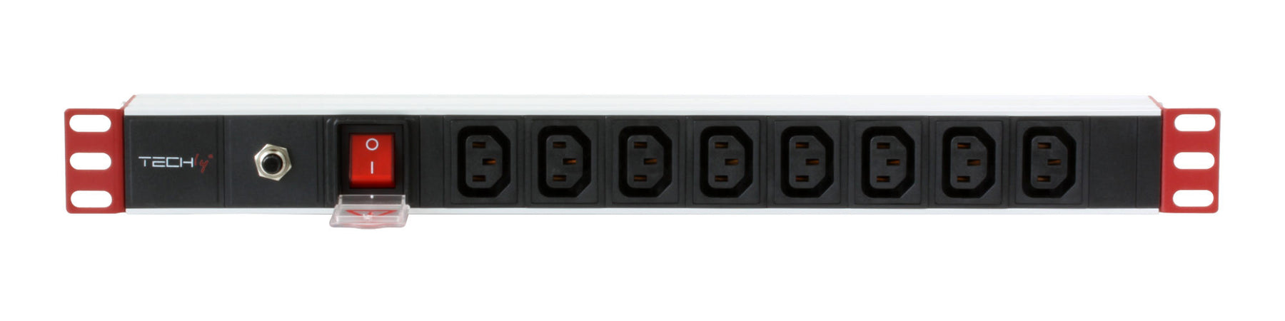 Multipresa 8 Posti da Rack 19'' Spina Schuko Angolata 1U