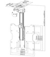 Staffa TV da Soffitto Dritto e Inclinato per TV LED/LCD 17''-37'' Nero